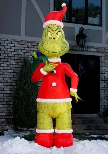 Grinch Santa Inflatable Christmas Decoration