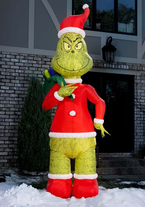 Grinch Santa Inflatable Christmas Decoration
