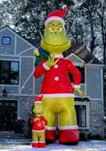 Grinch Santa Inflatable Christmas Decoration Alt 1
