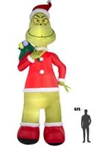 Grinch Santa Claus Inflatable Decor Alt 5