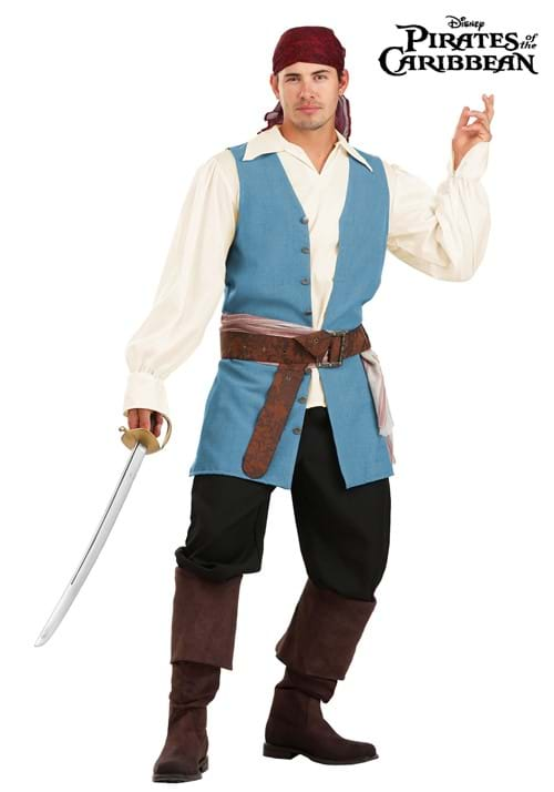 Adult Deluxe Disney Jack Sparrow Costume Kit