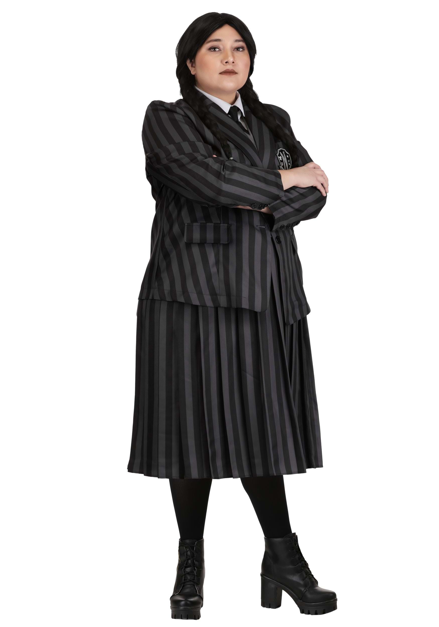 Plus Size Nevermore Academy Wednesday Womens Costume | TV Show Costumes