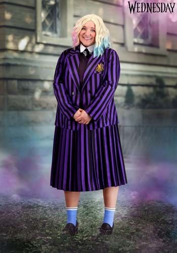 Plus Size Deluxe Nevermore Academy Enid Sinclair Wednesday Costume