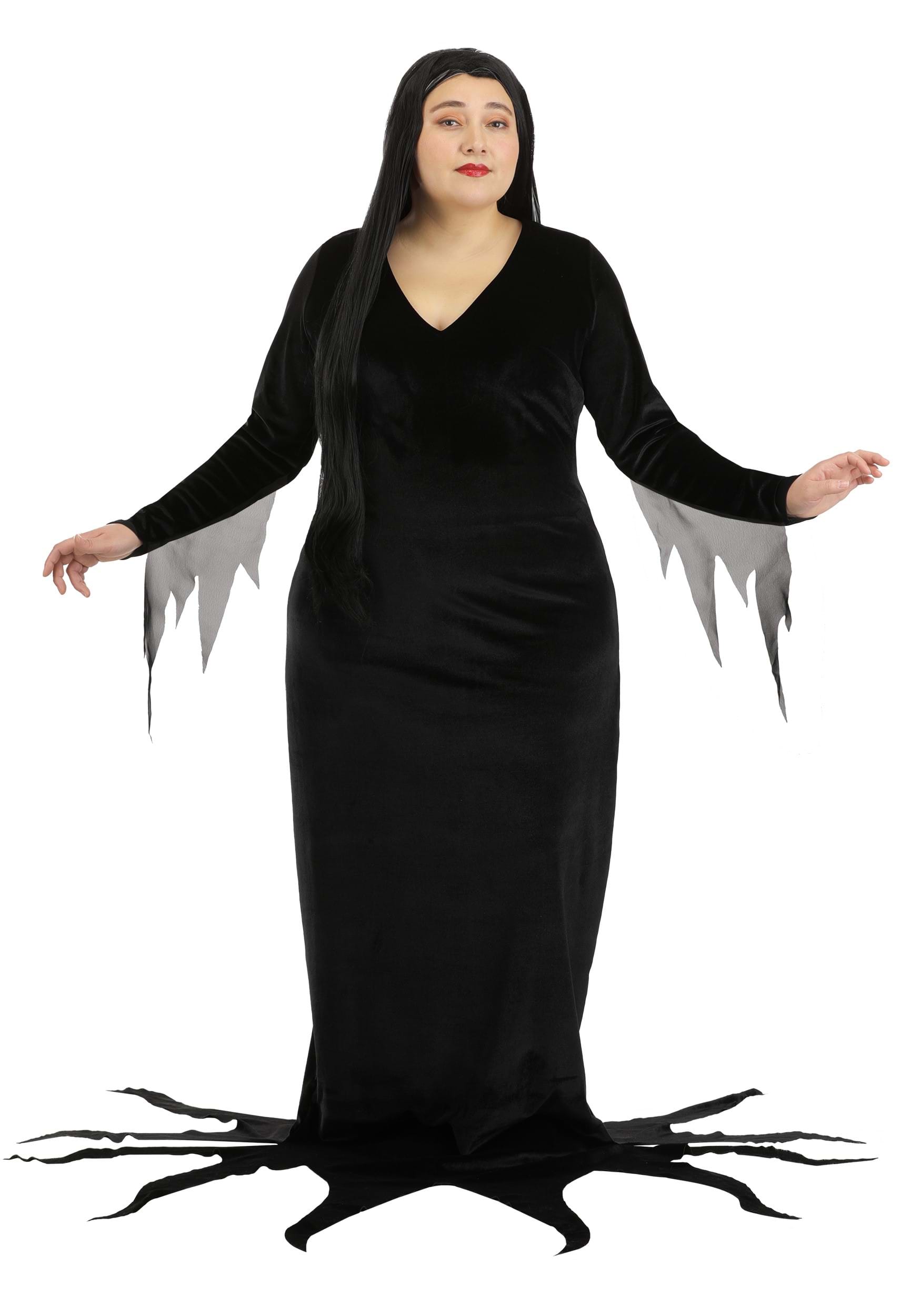 Plus Size 1960s Morticia Addams Costume for Women | Addams Family Costumes