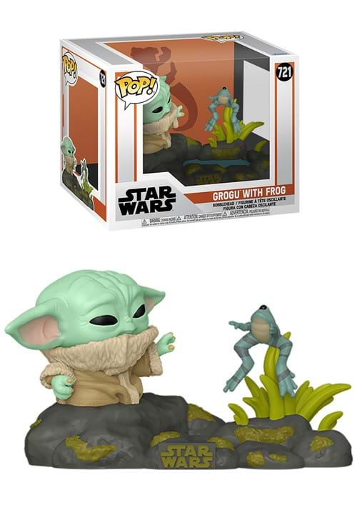 POP Deluxe The Mandalorian Grogu with Frog