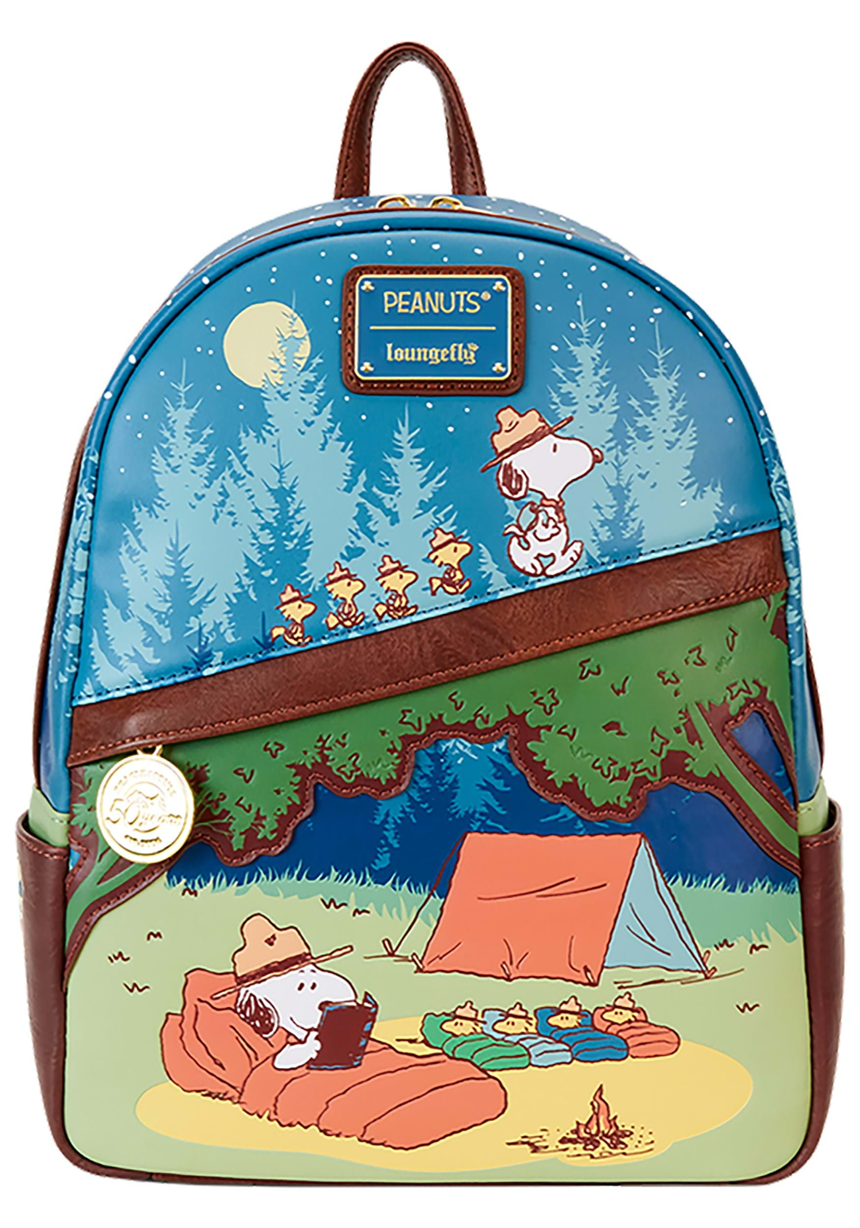 Loungefly Peanuts Beagle Scouts 50th Mini Backpack