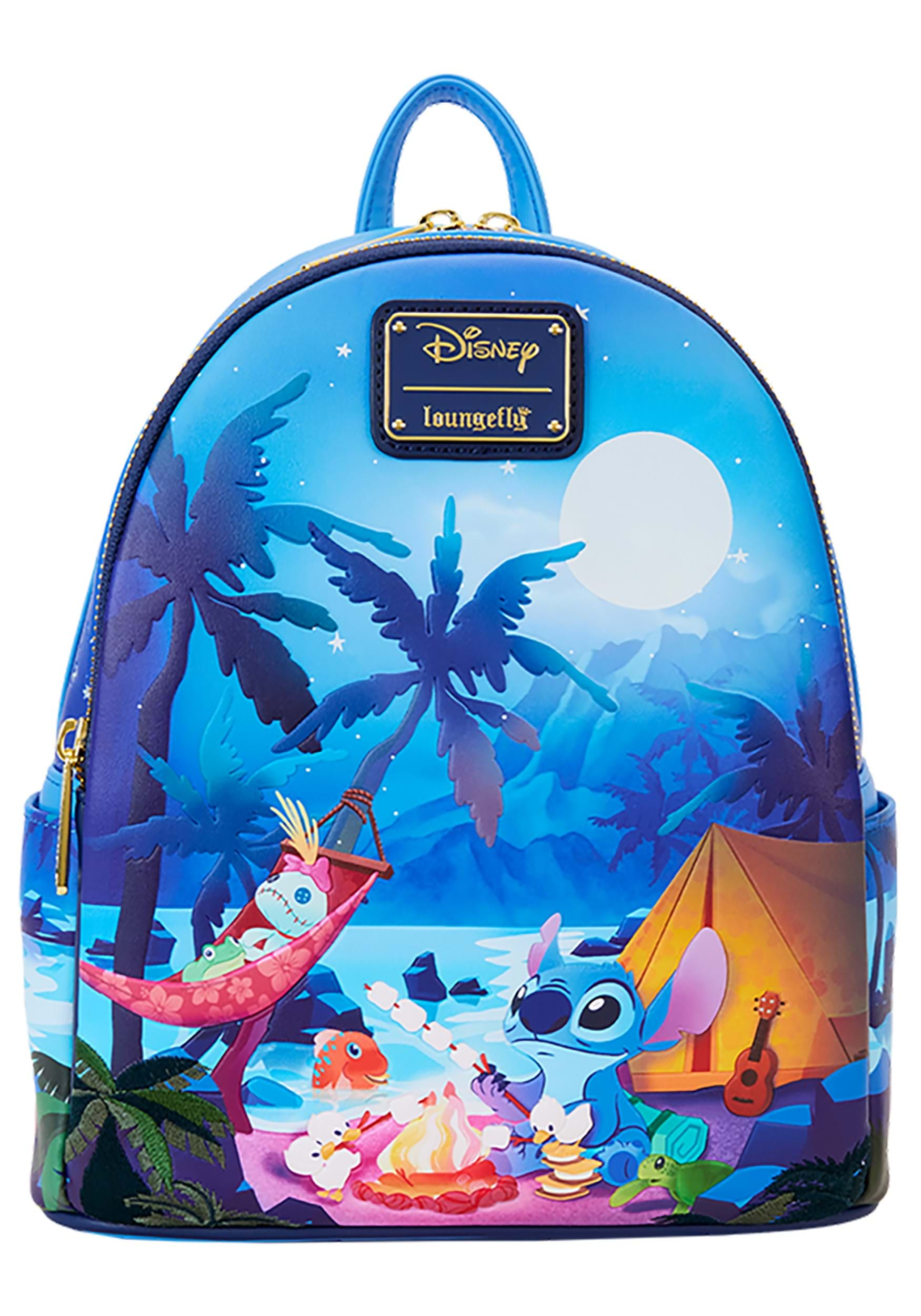 Stitch Camping Cuties Glow Loungefly Backpack