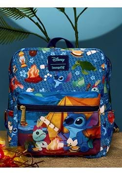 Loungefly Stitch Camping Cuties AOP Nylon Mini Backpack