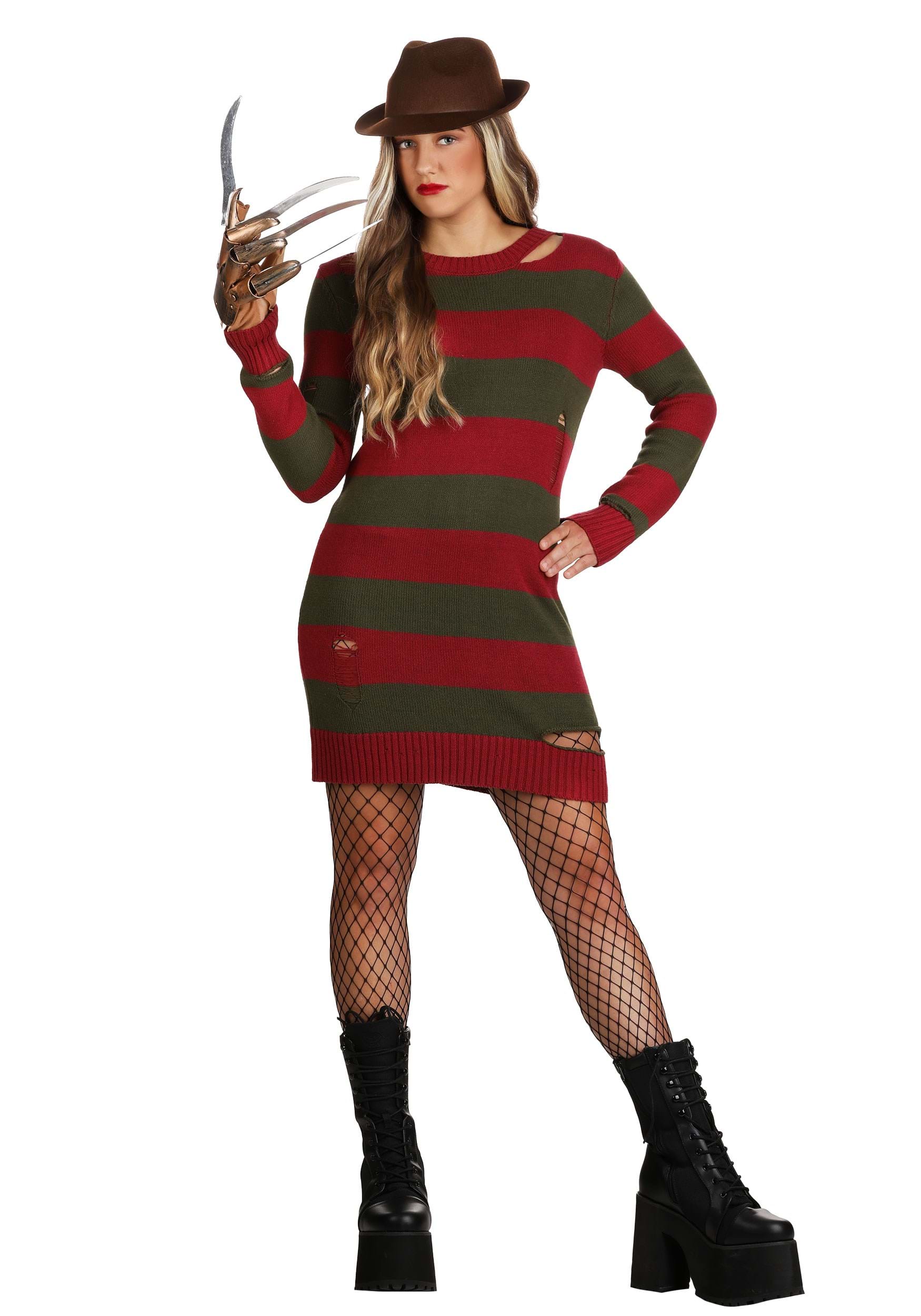 Distressed Nightmare on Elm Street Sweater Dress
