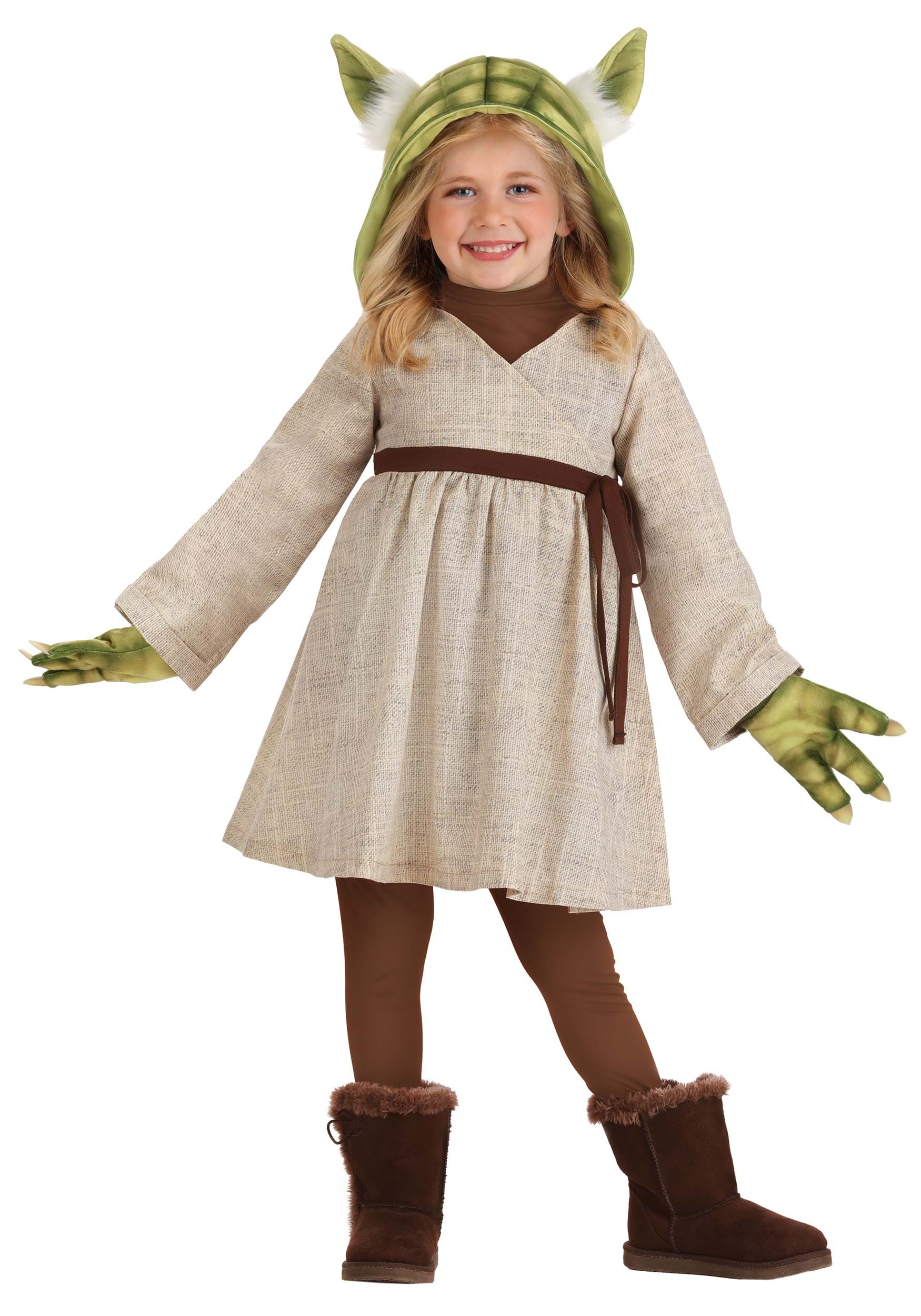 Girls Star Wars Toddler Yoda Costume Dress | Star Wars Costumes