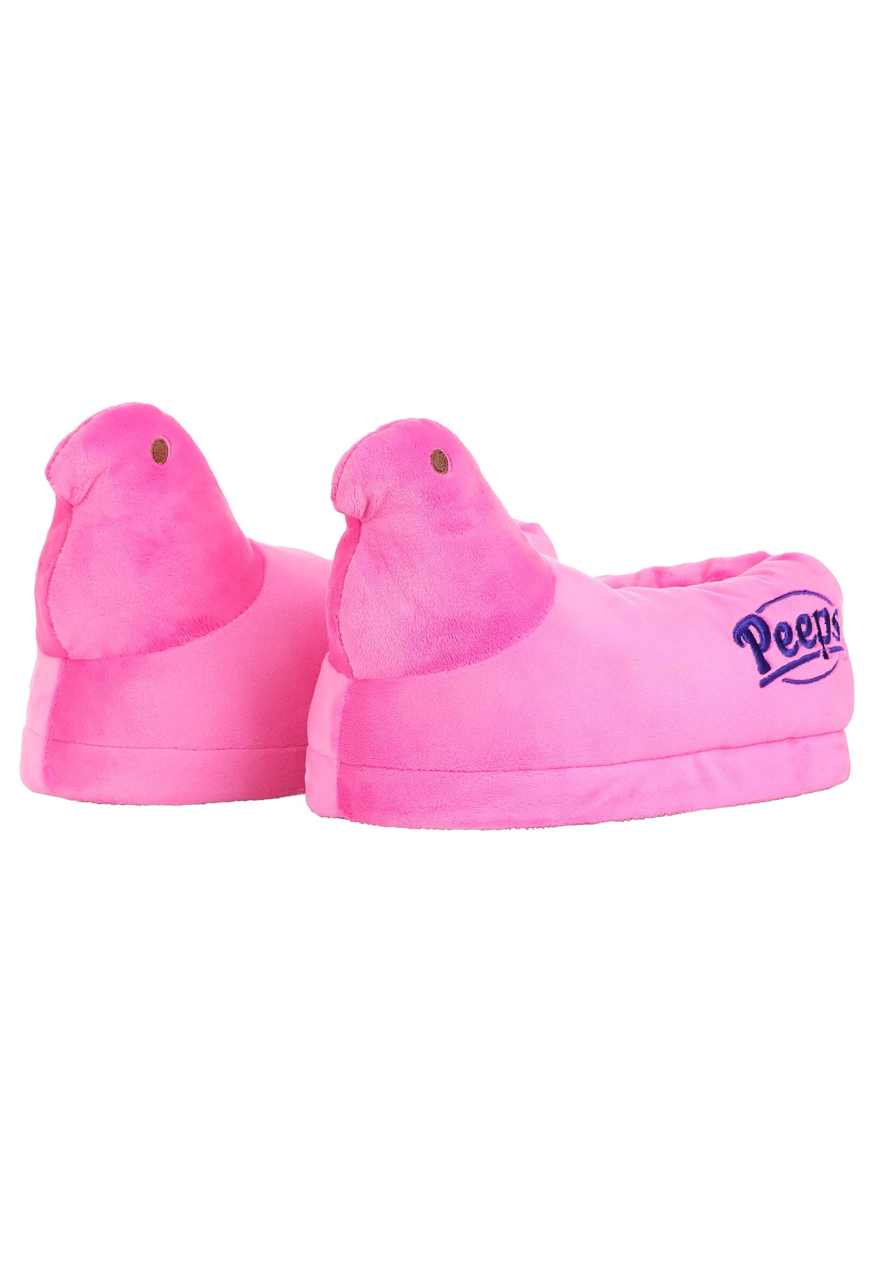 Easter Pink Peeps Adult Slippers | Easter Accessories