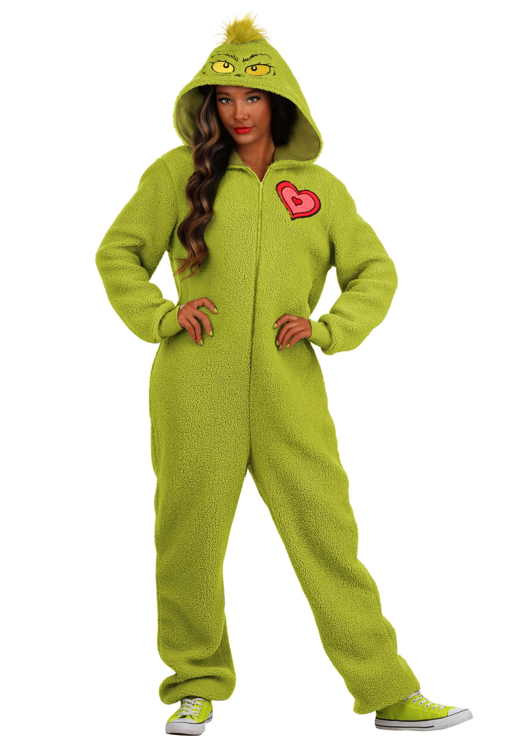 Adult Grinch Costume Onesie | Christmas Costumes