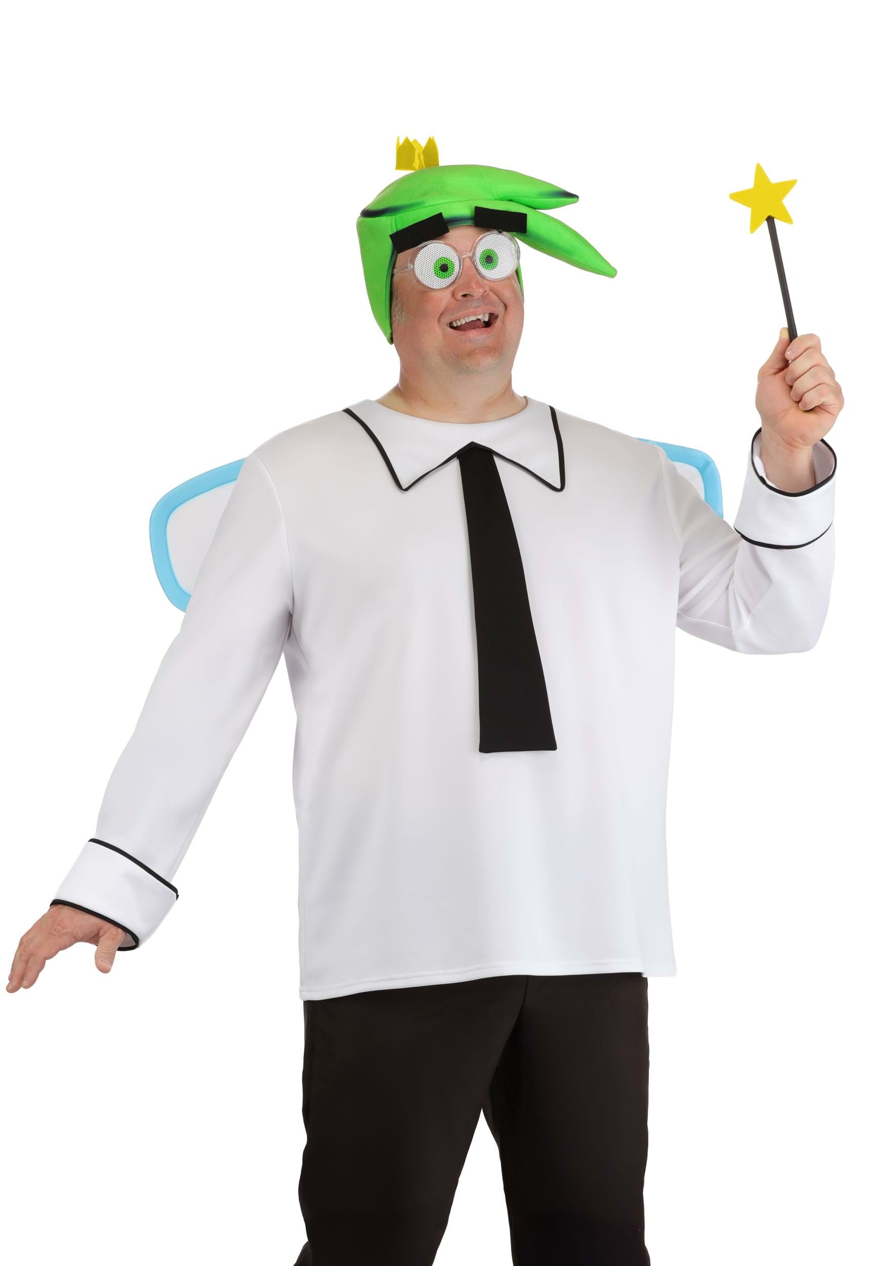 Plus Size The Fairly OddParents! Cosmo Mens Costume | Nickelodeon Costumes