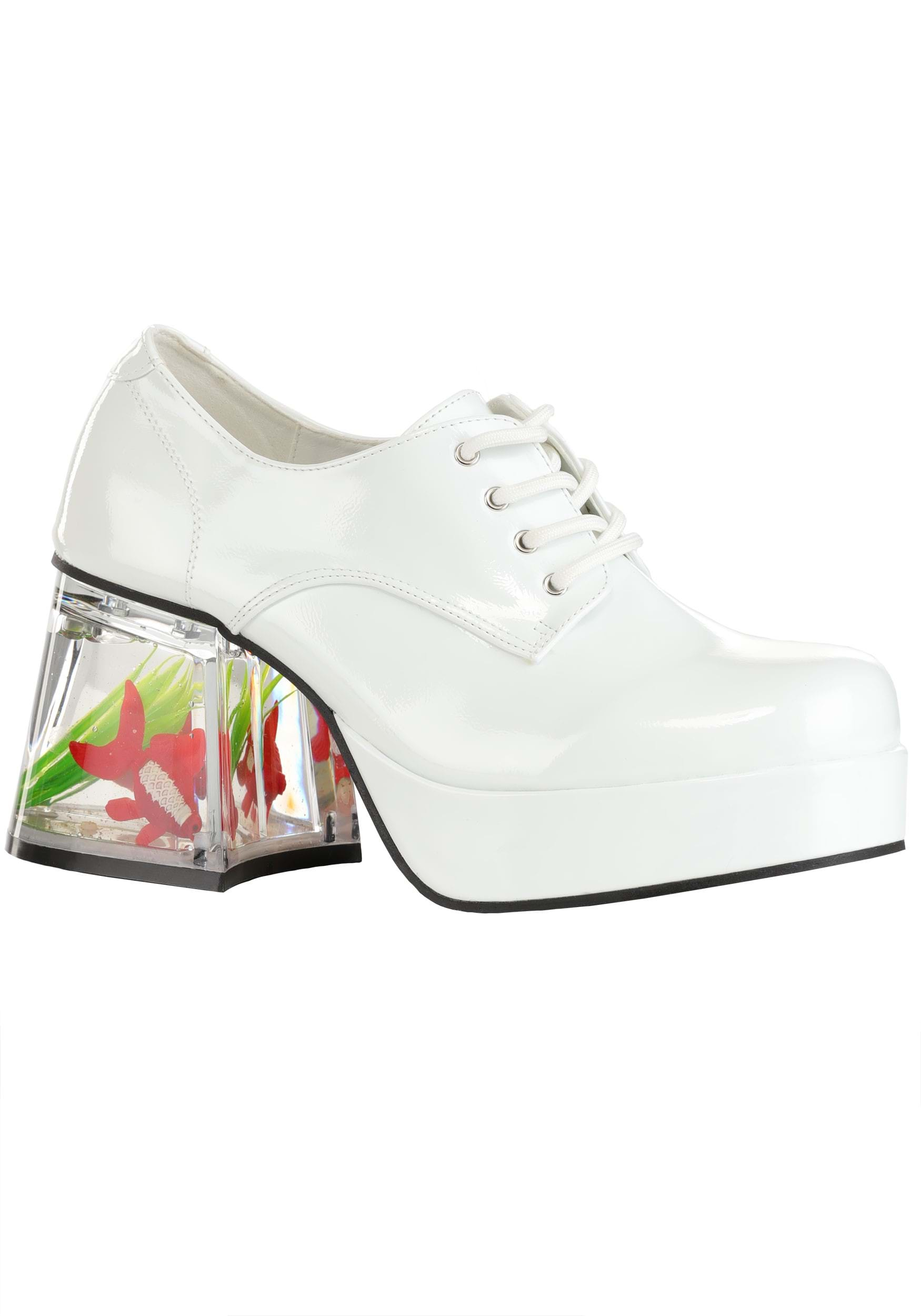 Adult White Goldfish Pimp Shoes | Pimp Accessories