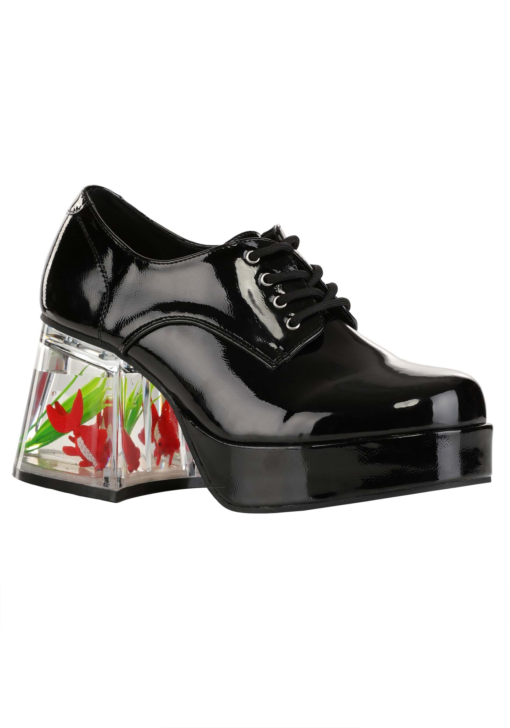 Black Goldfish Adult Pimp Shoes | Costume Shoes