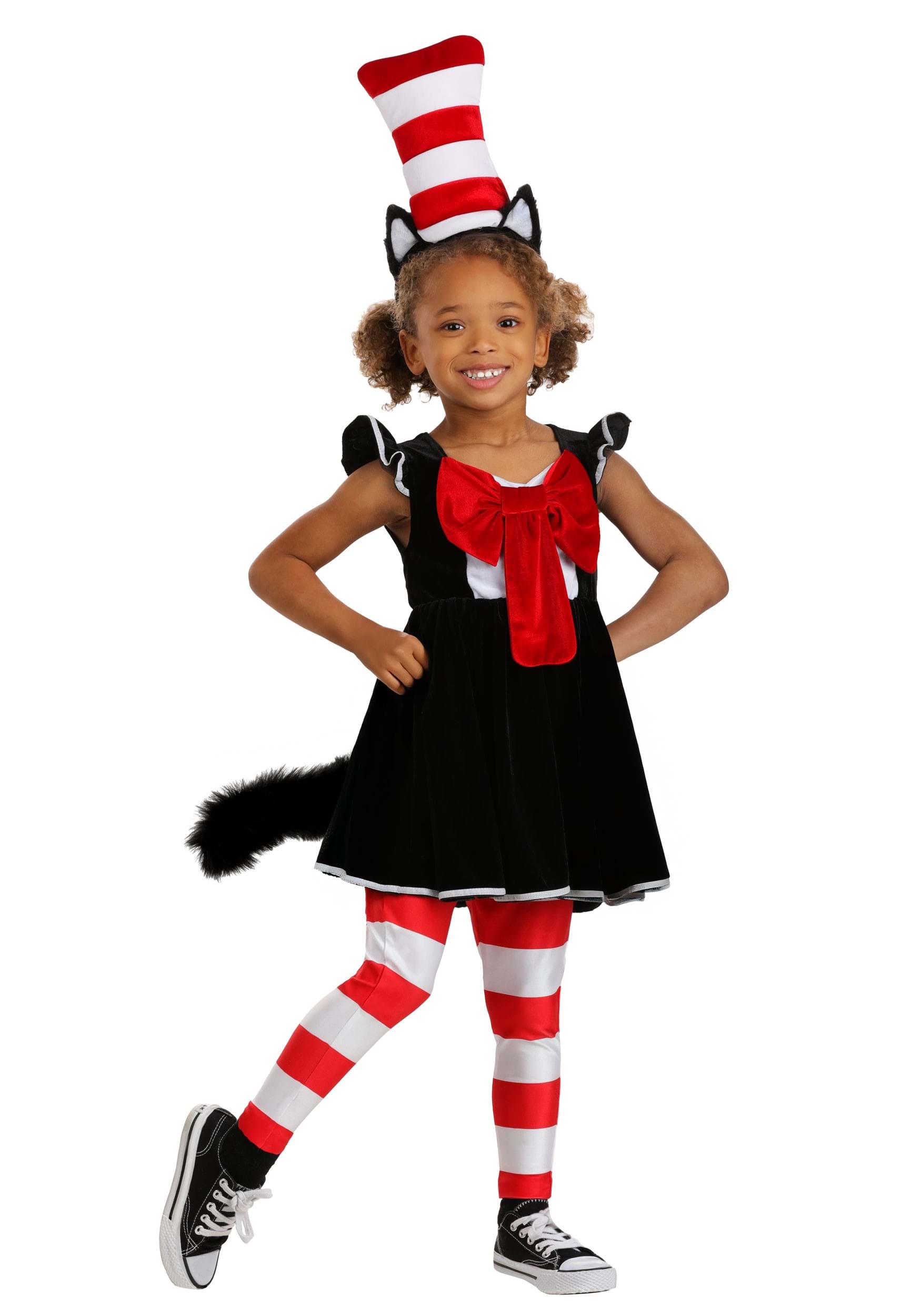 Girls Cat in the Hat Toddler Costume Dress | Dr. Seuss Costumes