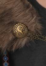 Black Faux Fur Collar Viking Cape  Alt 1