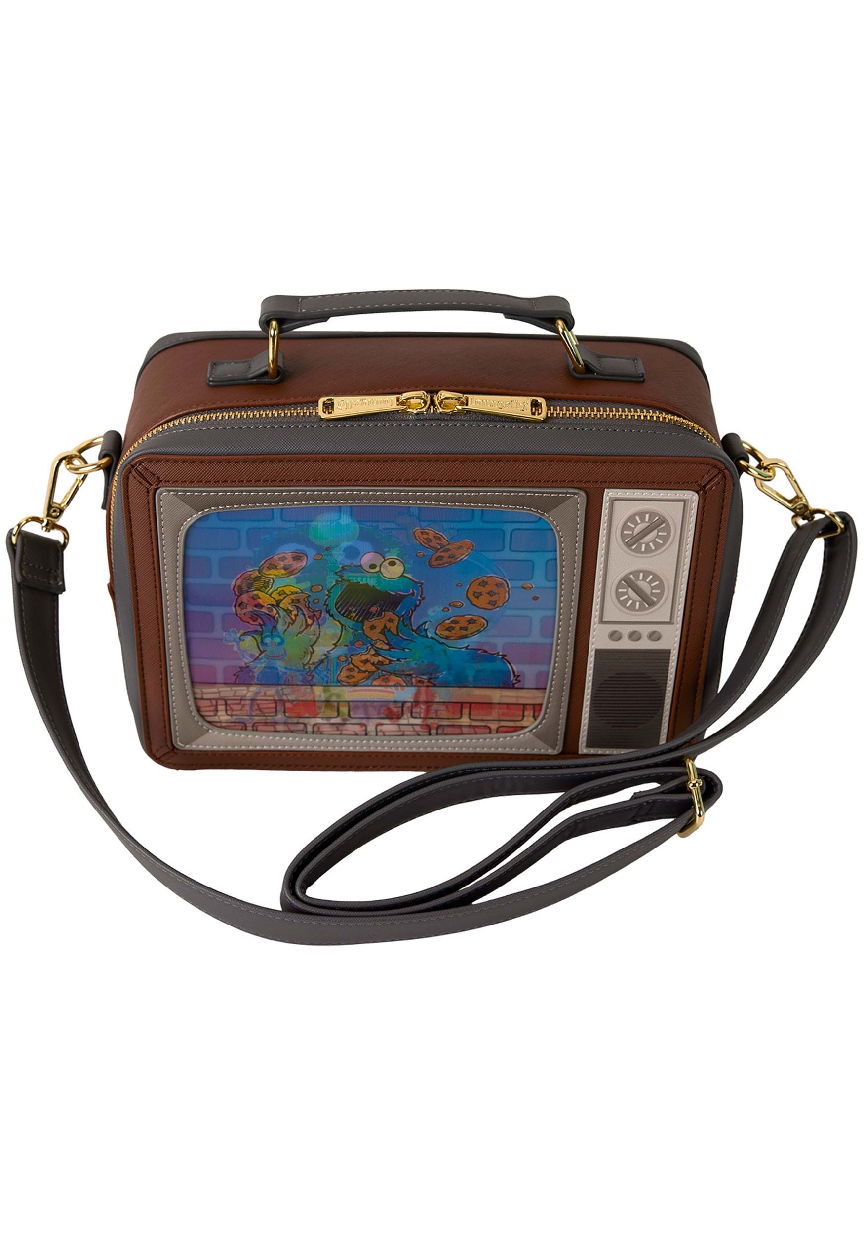 Sesame Street Lenticular Retro TV Crossbody Bag by Loungefly | Sesame Street Accessories