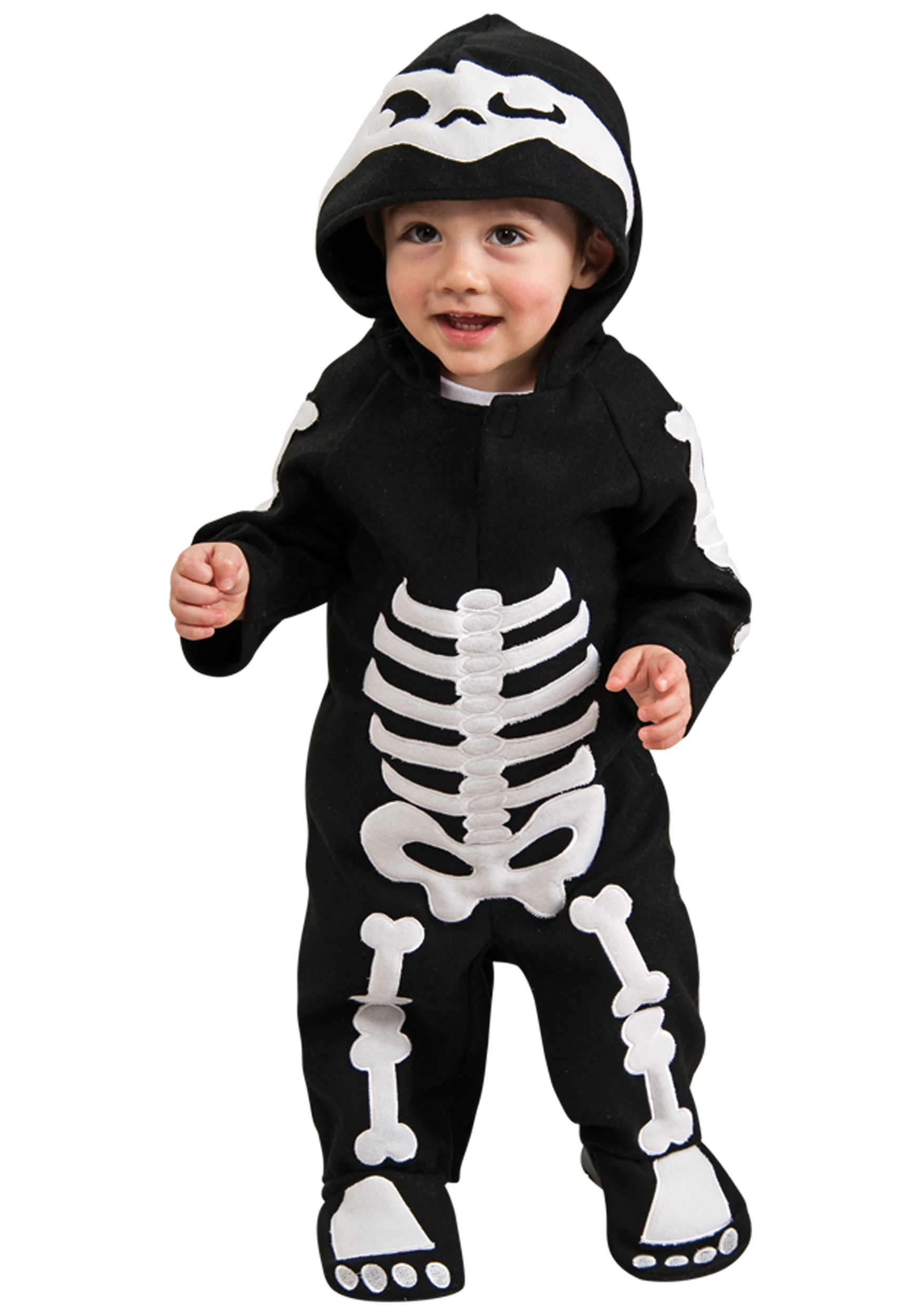 Photos - Fancy Dress Rubies Costume Co. Inc Toddler/Baby Skeleton Costume Black RU885990 