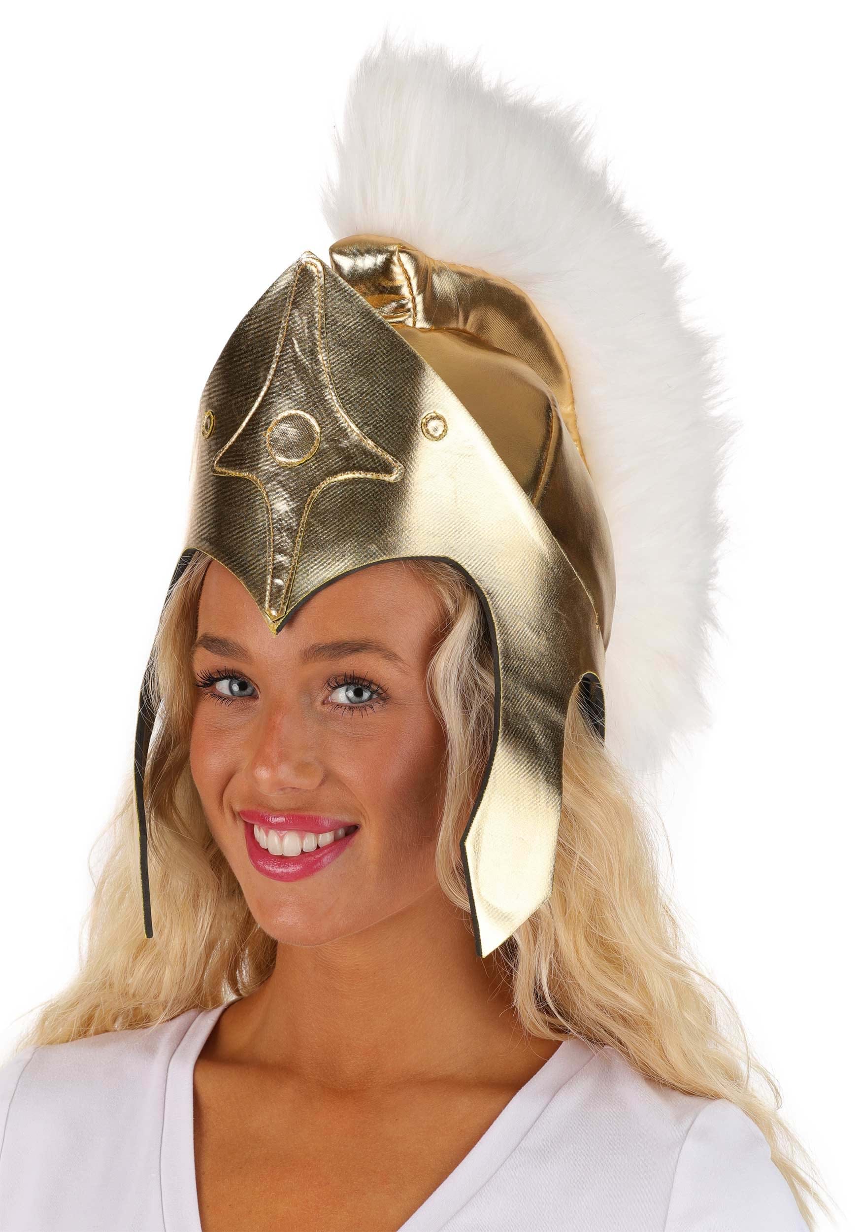 Athena Womens Costume Gold Helmet | Costume Accessories