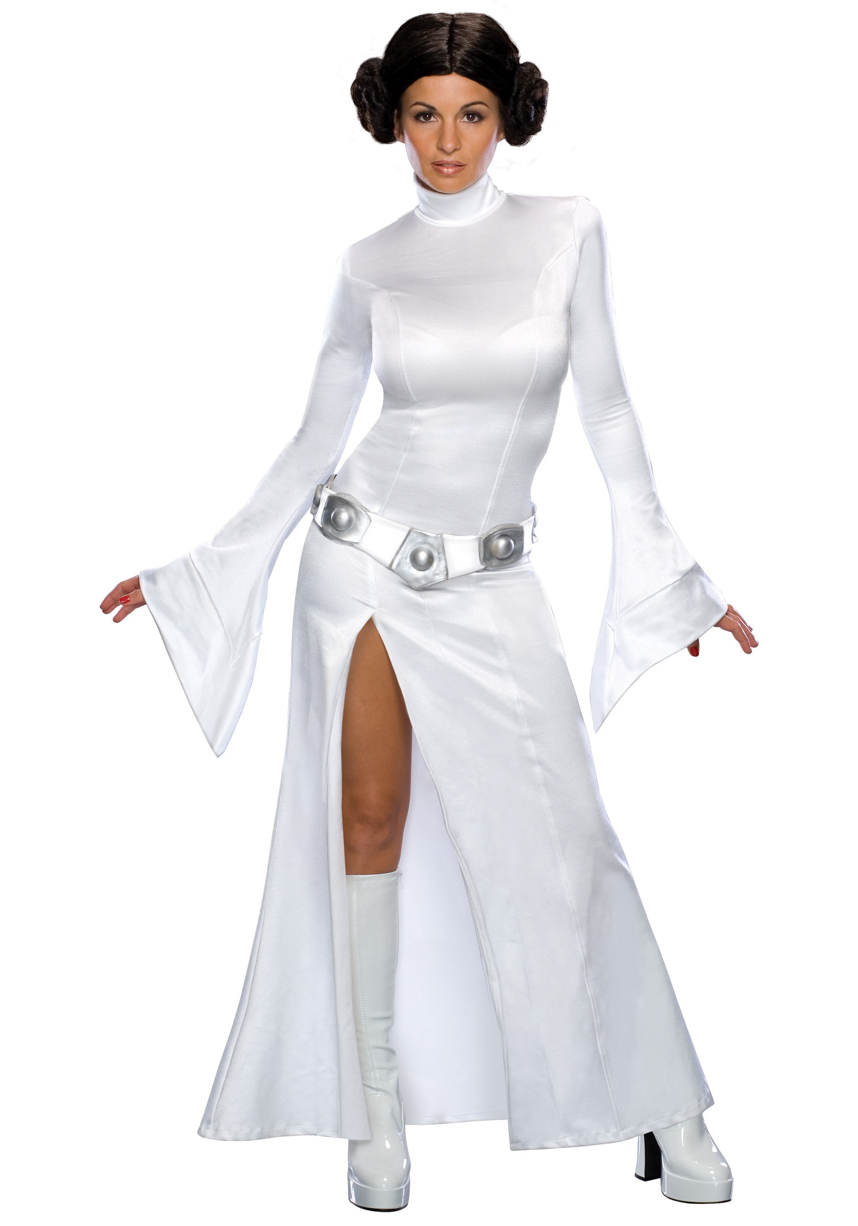 Photos - Fancy Dress Rubies Costume Co. Inc Womens Sexy Princess Leia Costume White RU888610 