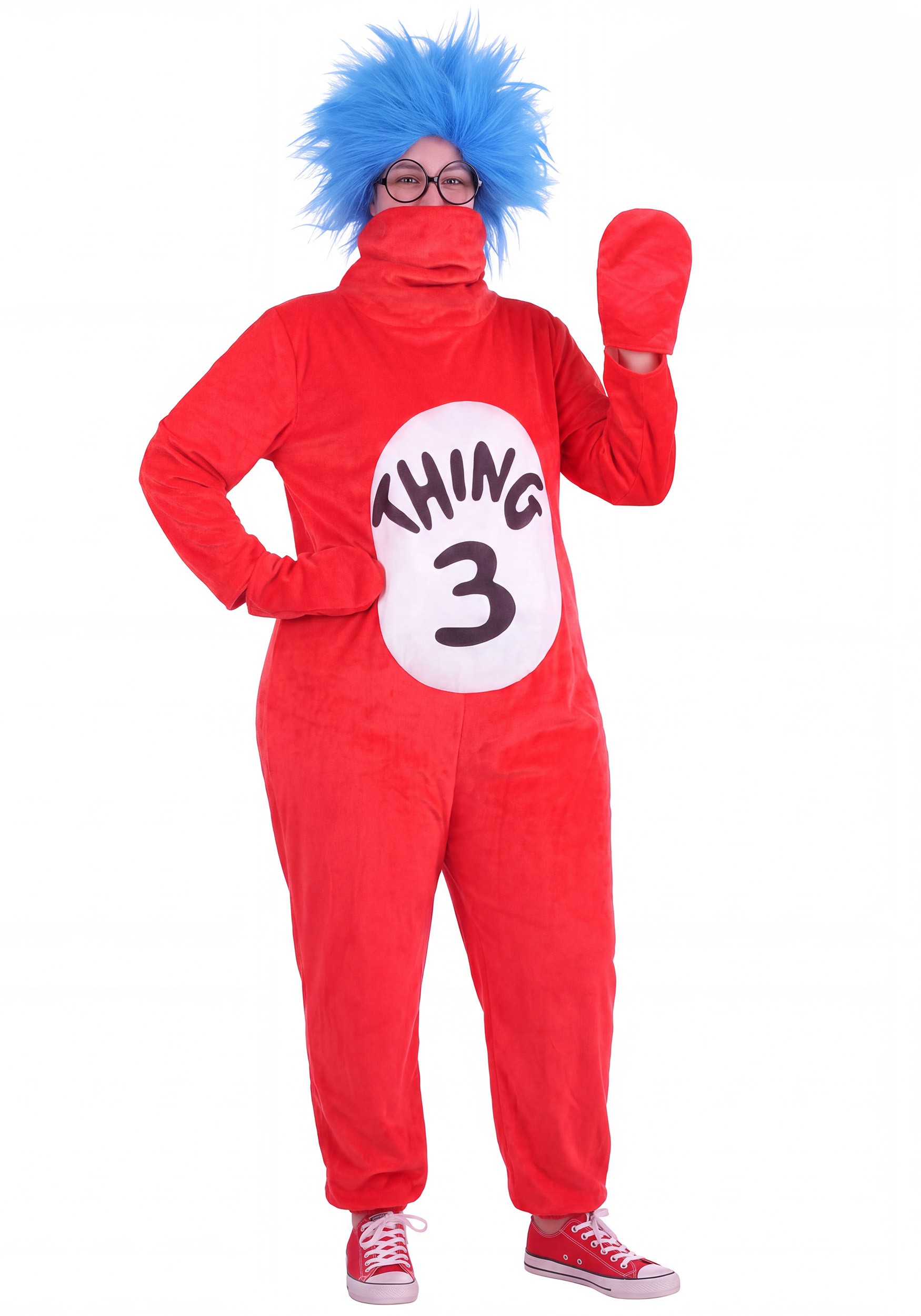 Plus Size Dr. Seuss Cat in the Hat Thing 3 Costume | Dr. Seuss Costumes