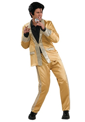 Solid Gold Elvis Costume for Adults