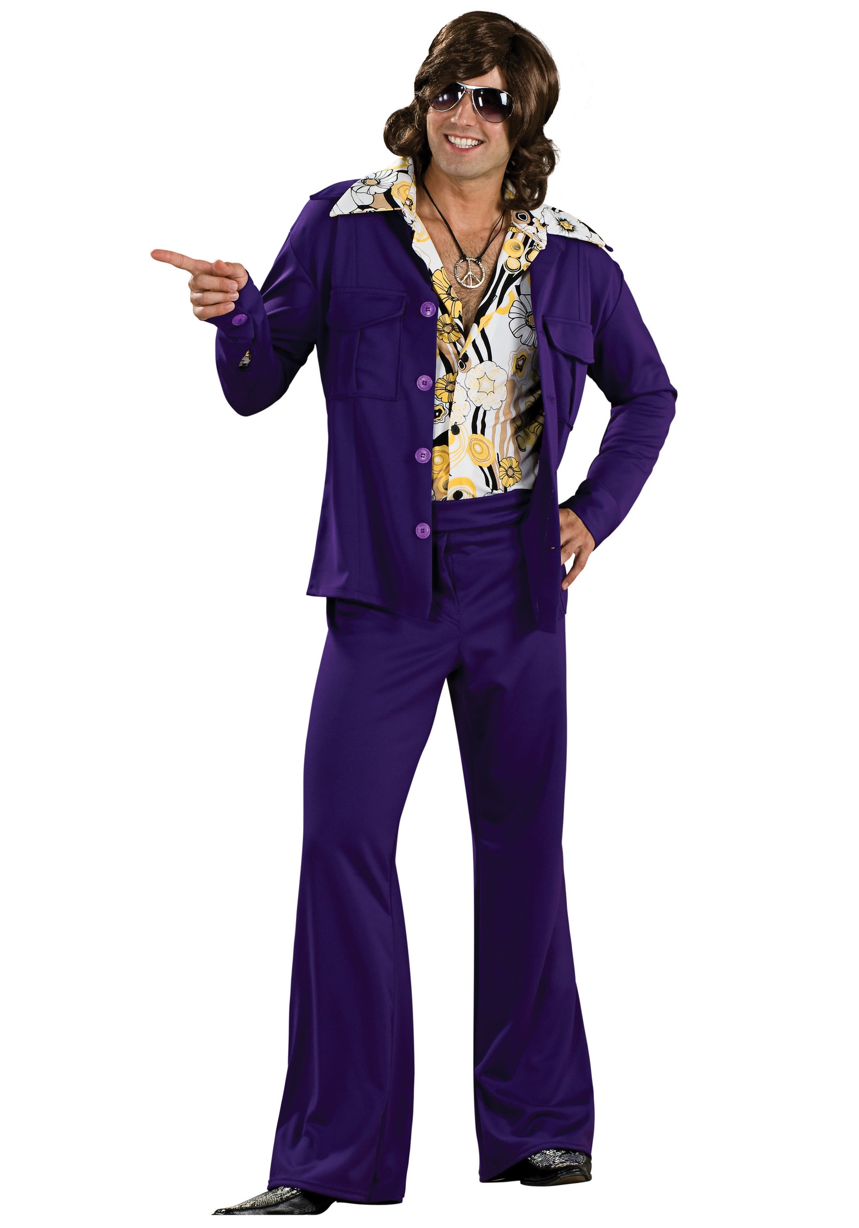 Purple Leisure Suit Mens Costume
