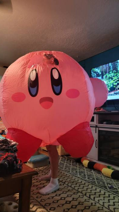 Kids Inflatable Kirby Costume 